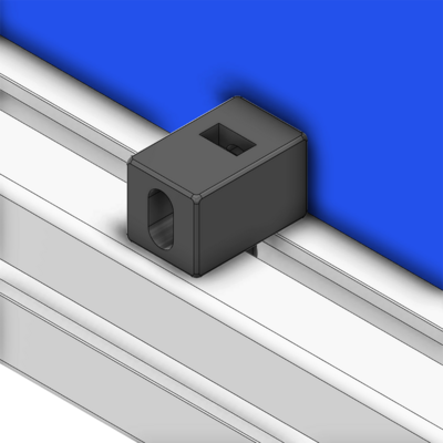 64-070-0 MODULAR SOLUTIONS ZINC PART<br>SPACER BLOCK MODEL 45 GRAY